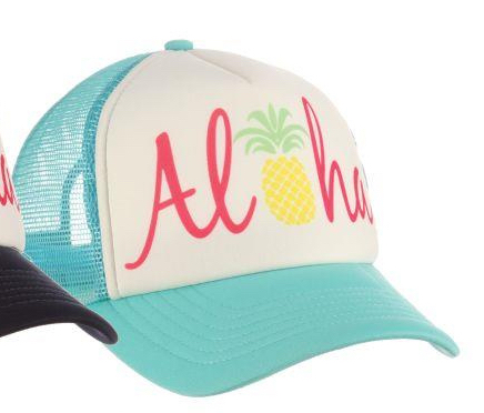 Dorfman Pacific Aloha Hat Aqua