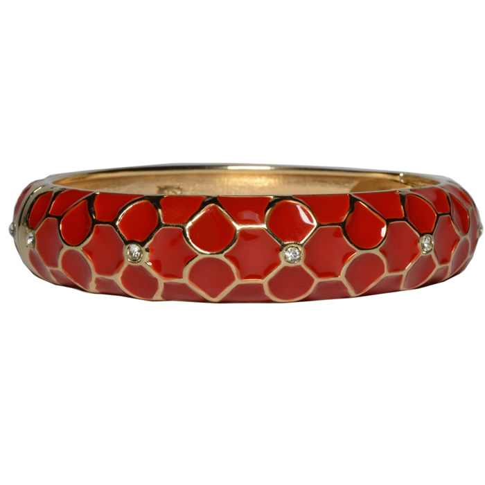 Tommy Bahama Moroccan Tile Enamel Bracelet-Red