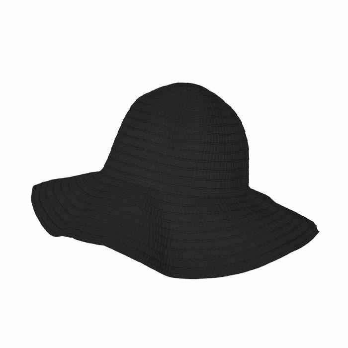 Cappelli Pack a Hat & Toyo Stripe Tote- Black