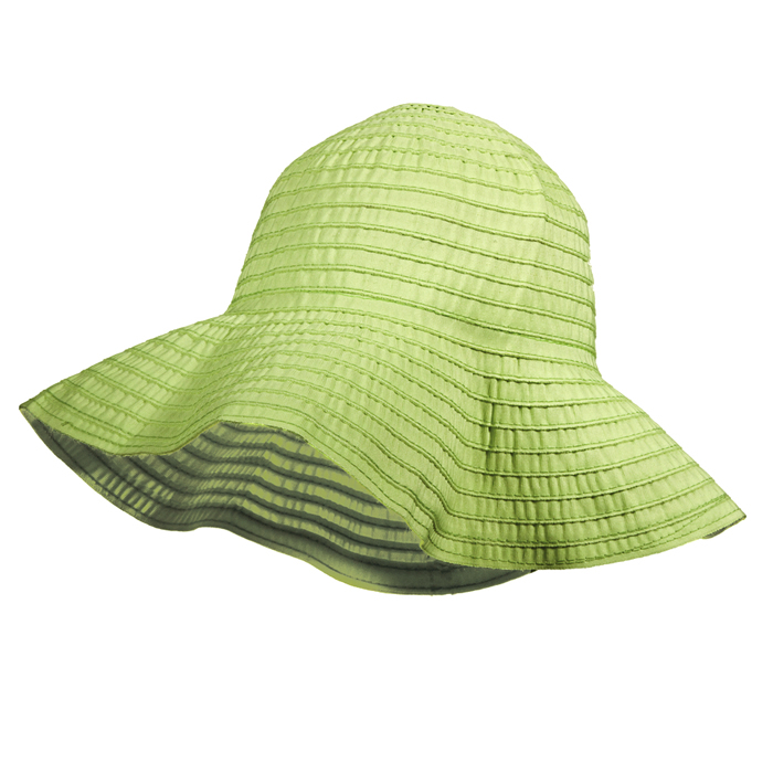 Cappelli Pack a Hat & Toyo Stripe Tote - Lime - Click Image to Close