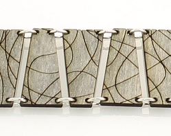 Green Tree Jewelry Mirror Modern Bracelet - Grey