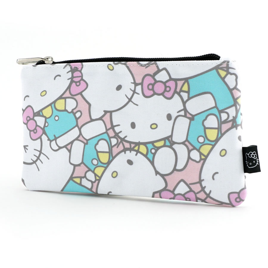 Loungefly Hello Kitty Pastel Printed Nylon Coin Cosmetic Bag