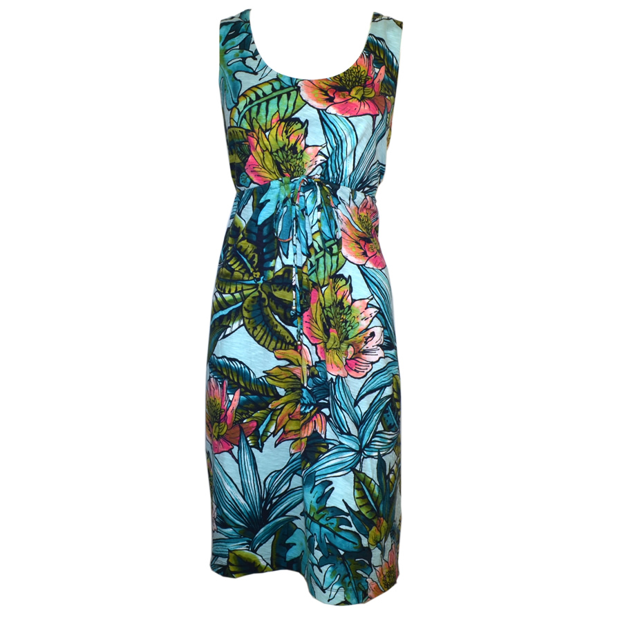 Tommy Bahama Montego Floral Dress - Clear Ocean
