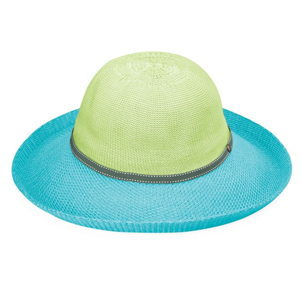 Wallaroo Victoria Two-Toned Hat - Lime/Turquoise