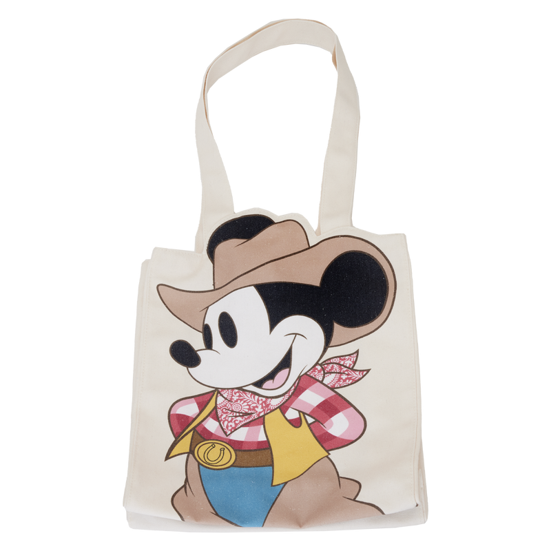 Loungefly Western Mickey Mouse Canvas Tote Bag
