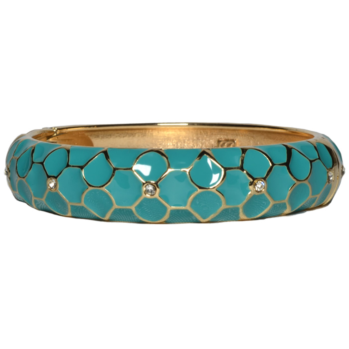 Tommy Bahama Moroccan Tile Enamel Bracelet-Blue Curacao