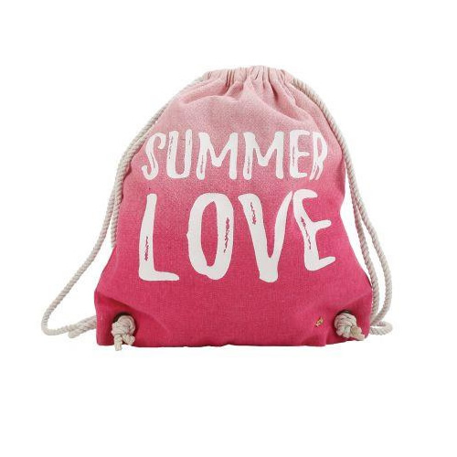 Cappelli Cotton Drawstring Backpack - Pink