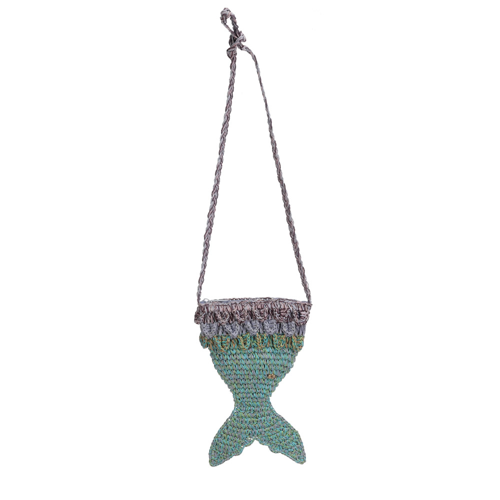 Cappelli Mermaid Crossbody Purse - Turquoise - Click Image to Close