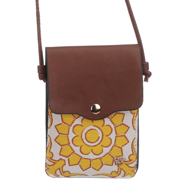 Cappelli Lemoncello Cell Phone Crossbody - Gold