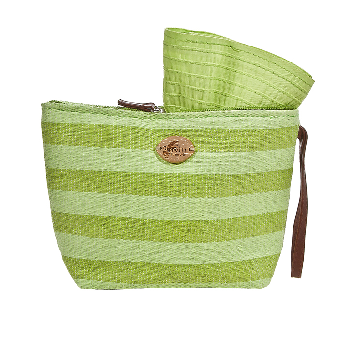 Cappelli Pack a Hat & Toyo Stripe Tote - Lime