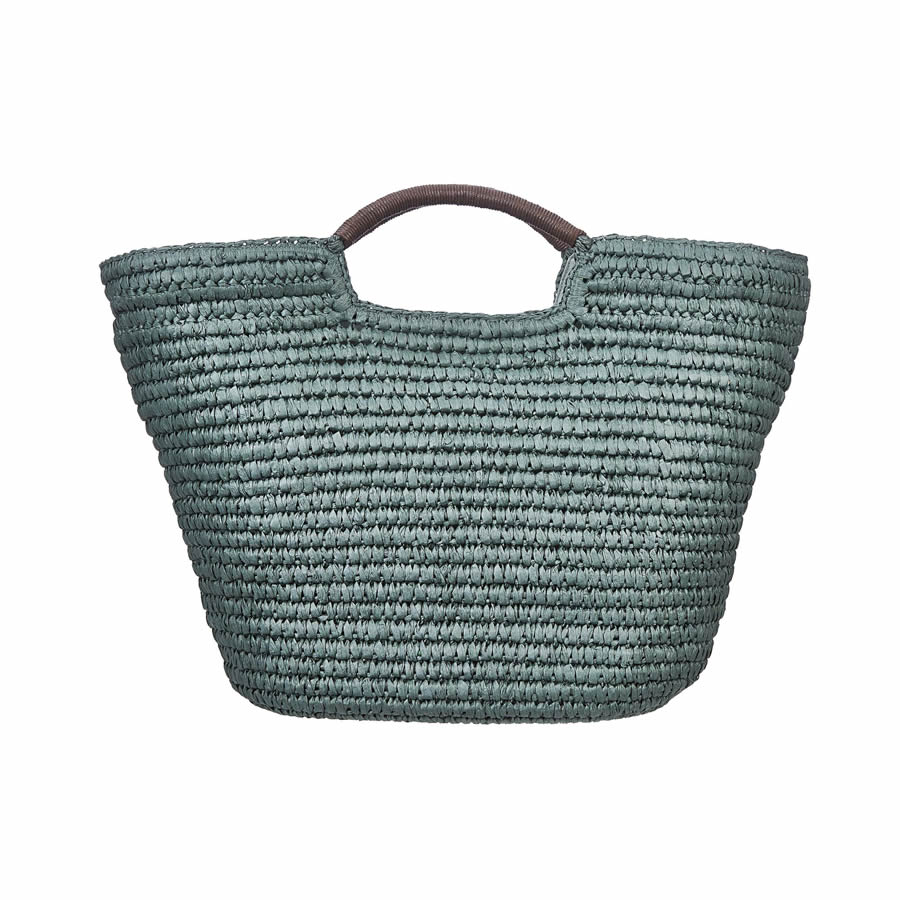 Cappelli Hand Crocheted Toyo Tote - Teal