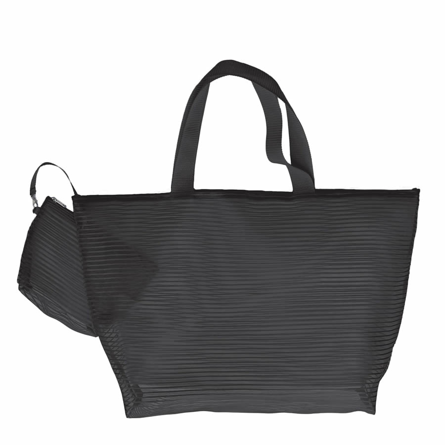 Cappelli Tote & Cosmetics Bag - Black