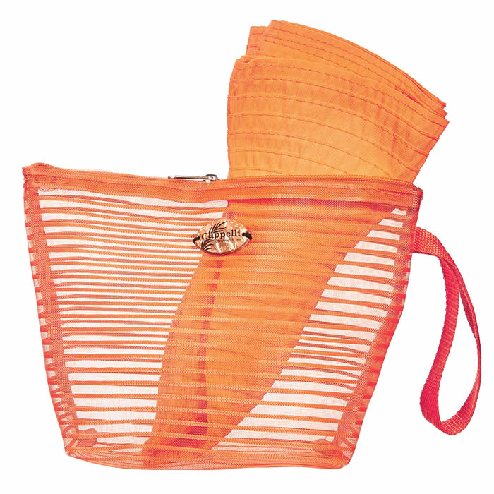 Cappelli Pack a Hat & Mesh Tote - Orange - Click Image to Close