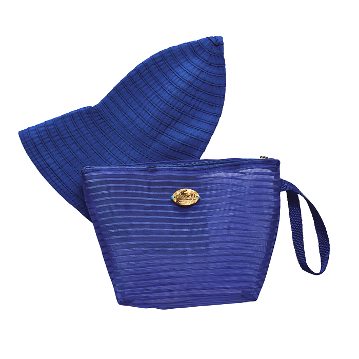 Cappelli Pack a Hat & Mesh Tote - Royal