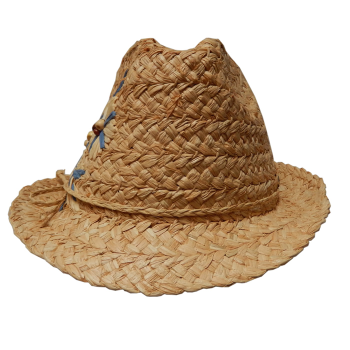 Cappelli Raffia Fedora- Royal