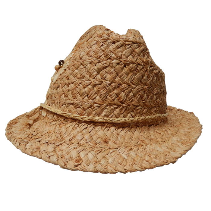 Cappelli Raffia Fedora- Tan