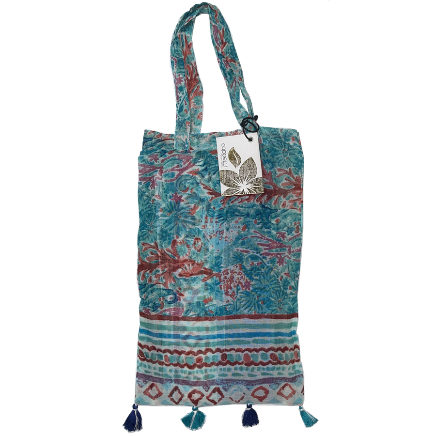 Cappelli Sweetwater Cotton Beach Cover with Packable Tote