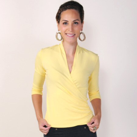 Carilyn Vaile Ruched Side 3/4 Sleeve JerZey