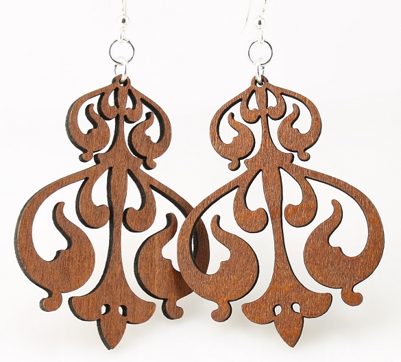 Green Tree Jewelry Rorschach Ink Earrings