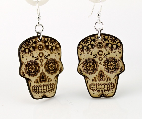 Green Tree Jewelry Sugar Skulls Earrings