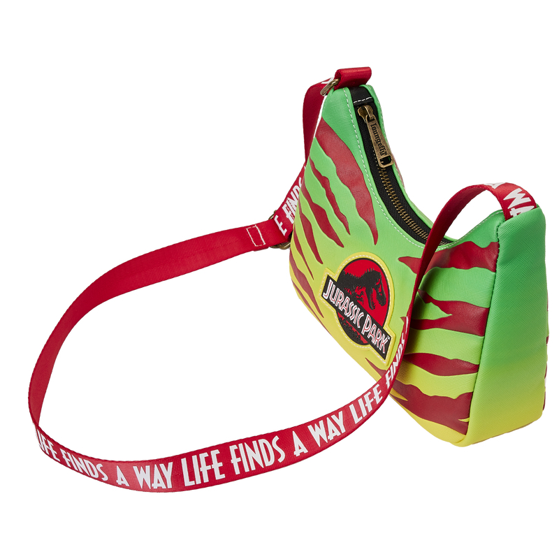 Loungefly Jurassic Park 30th Anniversary Life Finds a Way Crossbody Bag - Click Image to Close