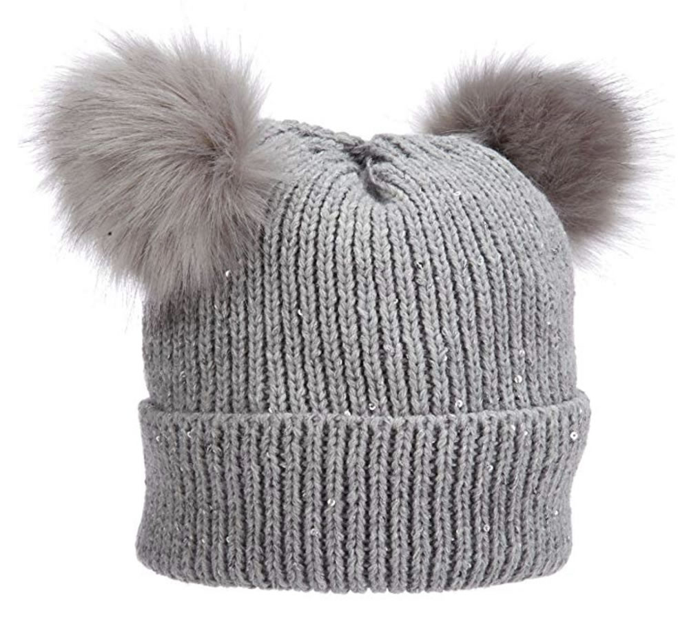 Scala Pronto Giralda Knit Cap Cosplay- Pom Grey