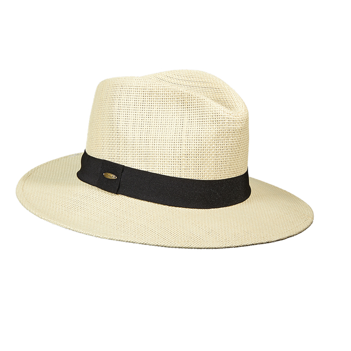 Scala Toyo Safari Hat- Black Grosgrain