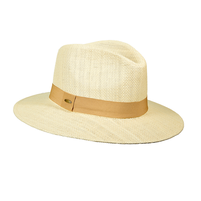 Scala Toyo Safari Hat- Khaki Grosgrain