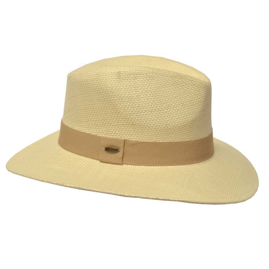 Scala Toyo Safari Hat- Khaki Grosgrain