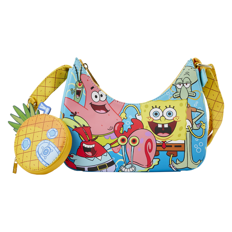 Loungefly SpongeBob SquarePants Group Shot Crossbody Bag