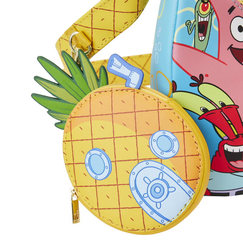 Loungefly SpongeBob SquarePants Group Shot Crossbody Bag