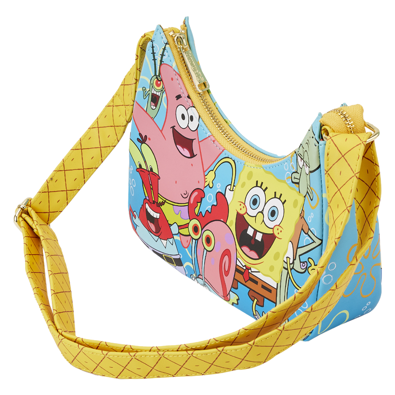 Loungefly SpongeBob SquarePants Group Shot Crossbody Bag