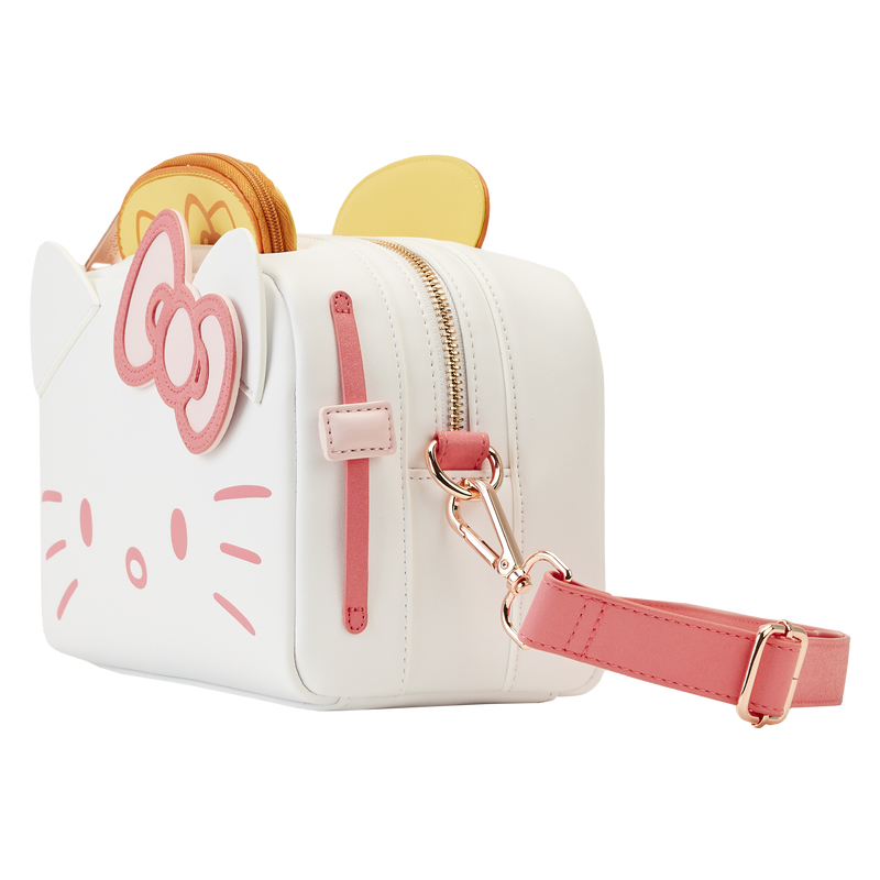 LoungeFly Hello Kitty Breakfast Toaster Crossbody Bag with Card Holder - Click Image to Close