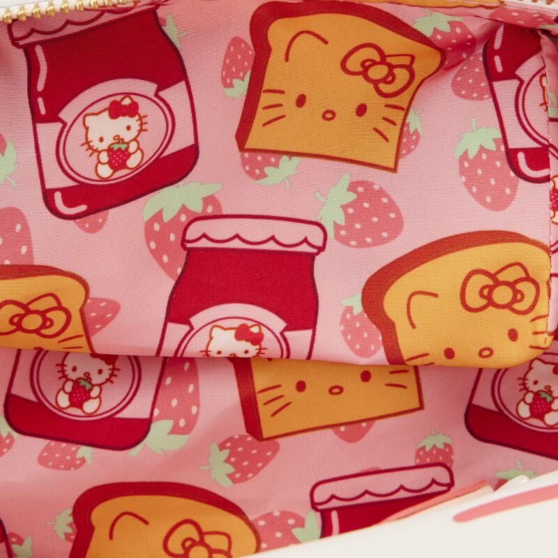 LoungeFly Hello Kitty Breakfast Toaster Crossbody Bag with Card Holder