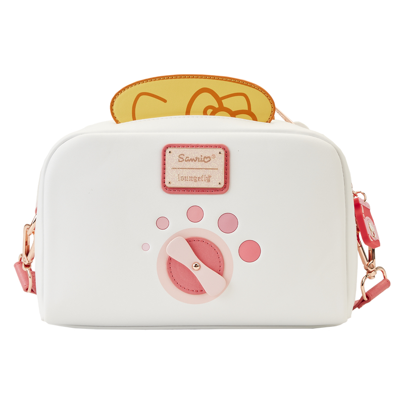 LoungeFly Hello Kitty Breakfast Toaster Crossbody Bag with Card Holder - Click Image to Close