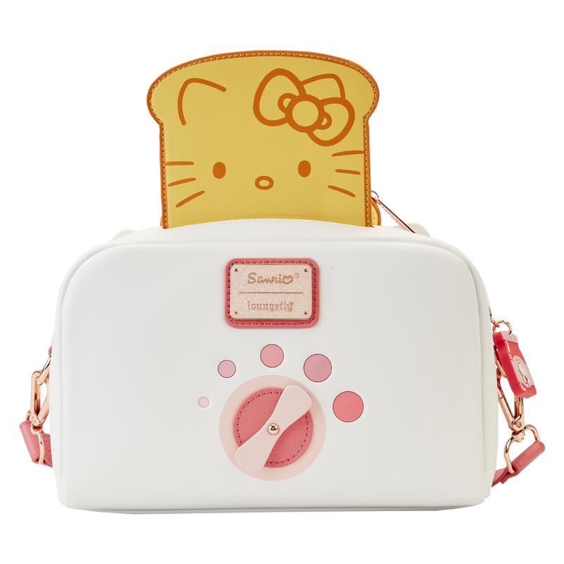 LoungeFly Hello Kitty Breakfast Toaster Crossbody Bag with Card Holder - Click Image to Close