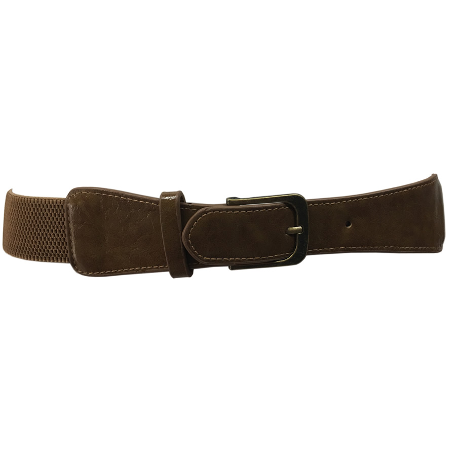 MIKAROSE Stretch Waist Belt - Taupe