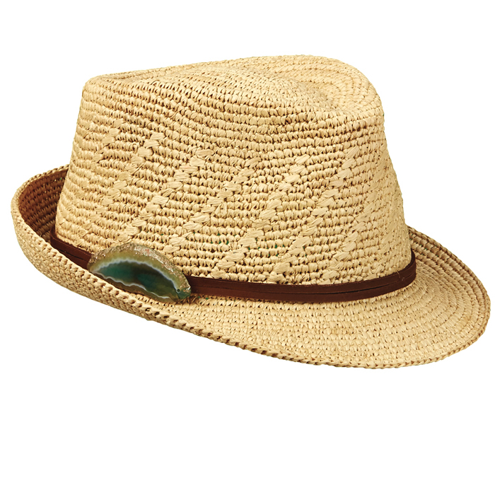 Tommy Bahama Raffia Geode Stone Hat