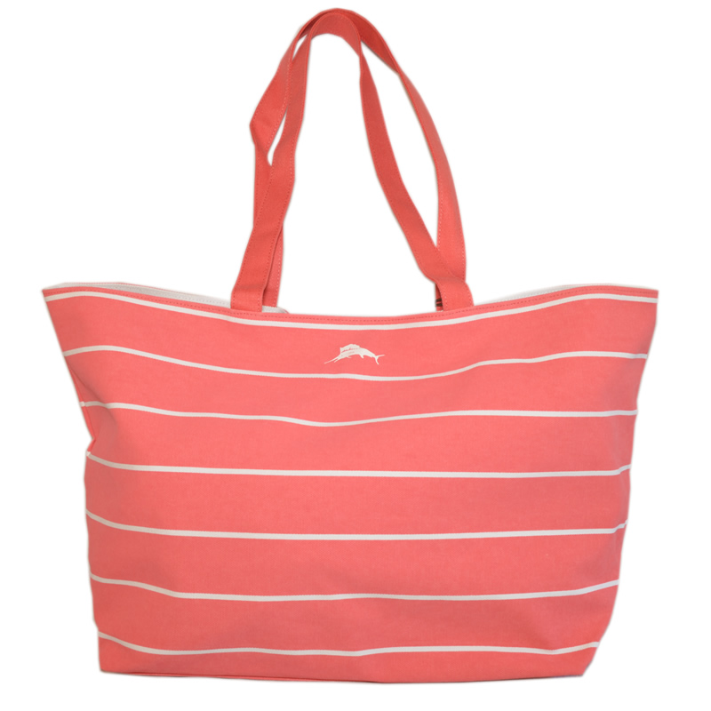 Tommy Bahama Marlin Striped Tote - Melon Berry