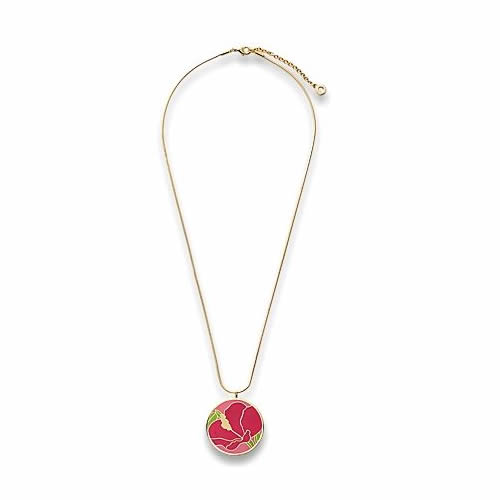 Tommy Bahama Hibiscus Enamel Pendant Necklace