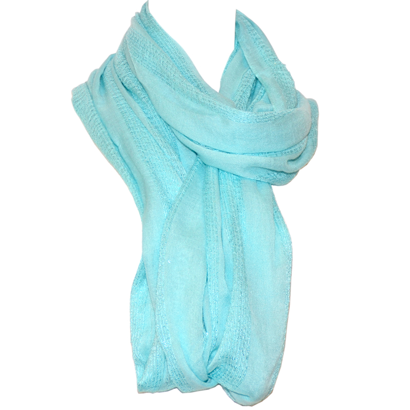 Tommy Bahama Sequin Stripe Infinity Scarf- Spring Sky