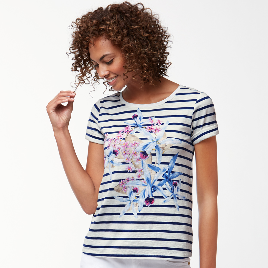 Tommy Bahama Orchid You Not Stripe T-Shirt