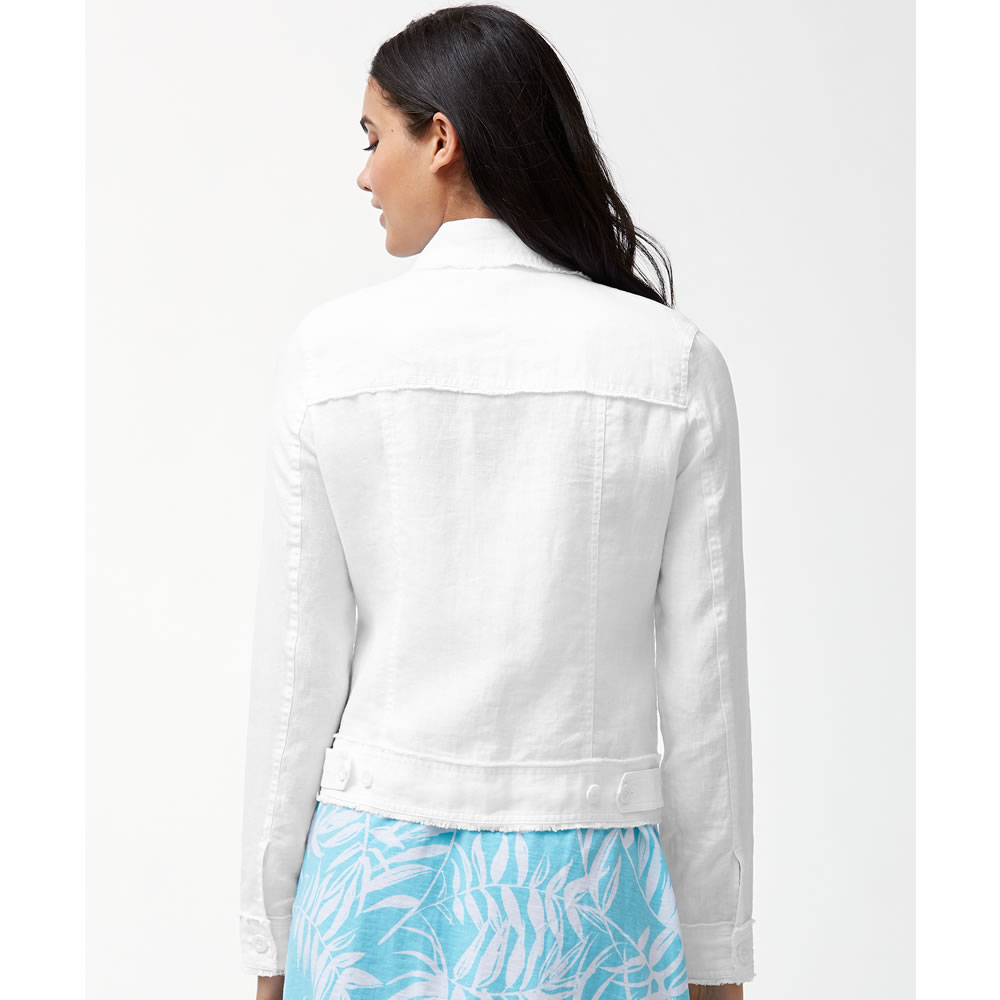 Tommy Bahama Two Palms Raw Edge Jacket - White - Click Image to Close