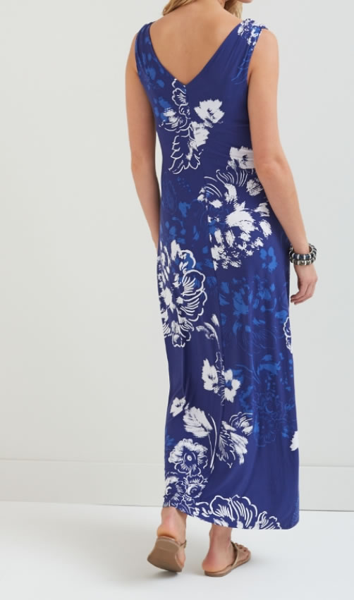 Tommy Bahama Freshwater Flowers Long Dress - Click Image to Close