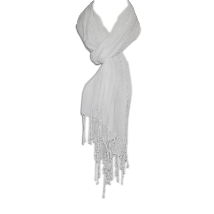 Tommy Bahama Lightweight Sequin Scarf-Natural