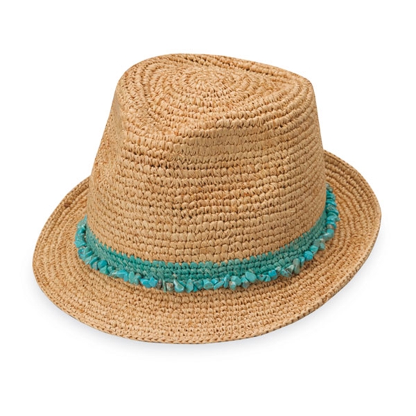 Wallaroo Tahiti Hat - Turquoise - Click Image to Close